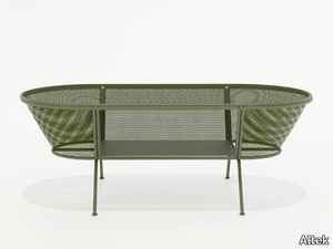 QUIZAS - Oval steel garden side table _ Altek