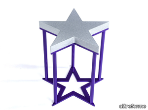 STAR - Aluminium stool _ altreforme