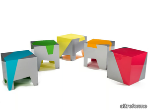 Sissi - Stackable aluminium stool _ altreforme