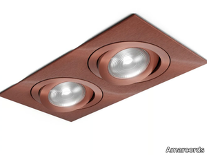 SQUARE X2 - Adjustable aluminium spotlight _ Amarcords