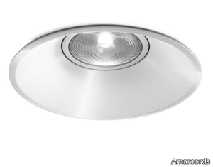 ROUND - Round aluminium spotlight with built-in lamp _ Amarcords