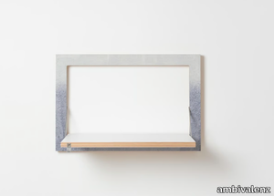 FLÄPPS 60x40x1 - FADING GREY - Folding plywood wall shelf _ ambivalenz