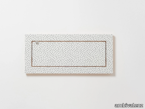 FLÄPPS 60x27x1 - WATERCOLOR DOTS - Folding plywood wall shelf _ ambivalenz