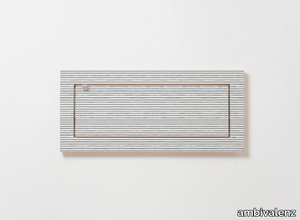 FLÄPPS 60x27x1 - WATERCOLOR STRIPES - Folding plywood wall shelf _ ambivalenz