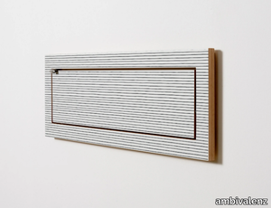 FLÄPPS 80x27x1 - WATERCOLOR STRIPES - Folding plywood wall shelf _ ambivalenz