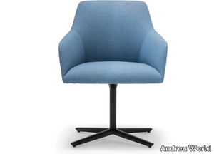 ALYA SO1532 - Swivel with 4-spoke base chair with armrests _ Andreu World