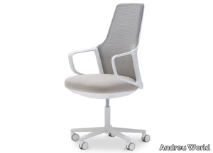 CALMA SO2289 - Fabric office chair with 5-Spoke base with headrest _ Andreu World