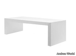 CLOSED BENCH LACQUERED - Wooden bench _ Andreu World