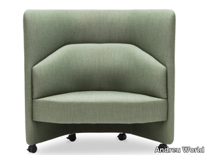 IN OUT OFFICE SF2250 - Upholstered fabric armchair high-back _ Andreu World