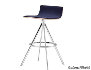 LINEAL BQ0642/BQ0647 - Swivel fabric barstool _ Andreu World