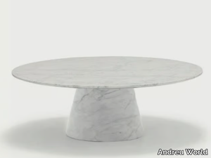 REVERSE OCCASIONAL MARBLE - Low marble coffee table _ Andreu World