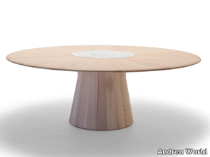 REVERSE WOOD - Round ash table _ Andreu World