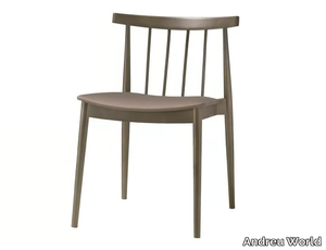 SMILE SI0324 - Stackable open back beech chair with integrated cushion _ Andreu World