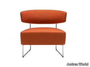 TAURO BU4201 - Sled base upholstered easy chair _ Andreu World