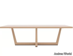 UVES ME3664 / ME3665 / ME3666 - Rectangular oak dining table _ Andreu World