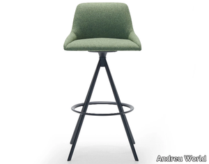 ALYA BQ1590 / BQ1591 - Swivel high fabric stool with back _ Andreu World