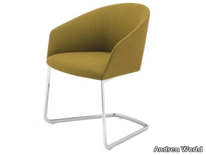 BRANDY SO2995 - Cantilever upholstered chair with armrests _ Andreu World