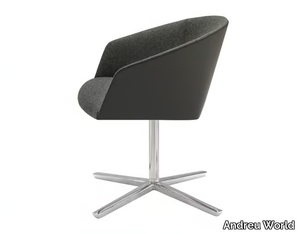 BRANDY SO2999 - Upholstered with 4-spoke base chair with armrests _ Andreu World