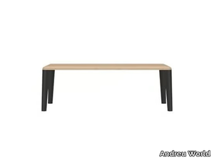 COUVÉ TABLE RECTANGULAR - Low rectangular oak coffee table _ Andreu World