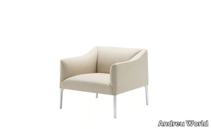 COUVÉ BU1277 - Upholstered easy chair with armrests _ Andreu World