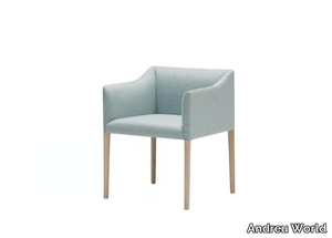 COUVÉ SO1267 - Upholstered chair with armrests _ Andreu World