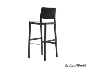 DUOS BQ2756 - High wooden barstool _ Andreu World