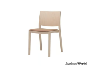 DUOS SI2754 - Wooden chair with integrated cushion _ Andreu World