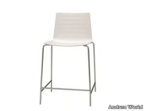 FLEX CHAIR BQ1309 - High stool with footrest _ Andreu World