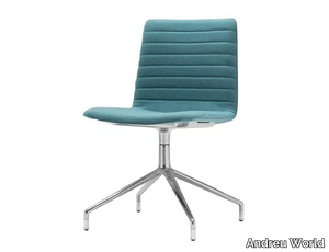 FLEX CORPORATE SI1639 - Swivel upholstered trestle-based chair _ Andreu World