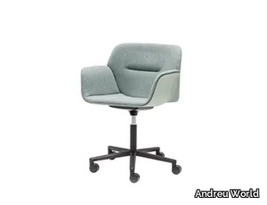 NUEZ SO2740 - Height-adjustable office chair with castors with 5-Spoke base _ Andreu World