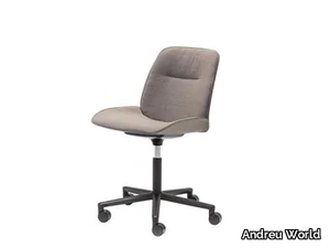 NUEZ SI2741 - Height-adjustable office chair with castors with 5-Spoke base _ Andreu World