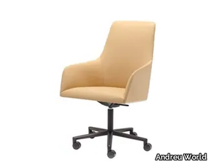 ALYA EXECUTIVE SO1471 - Height-adjustable office chair with castors with 5-Spoke base _ Andreu World