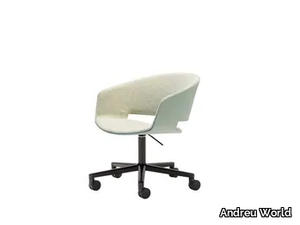 RONDA SO0431 - Height-adjustable technopolymer office chair with 5-Spoke base _ Andreu World