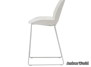 NUEZ OUTDOOR BQ2892 - High Polymer garden stool with footrest _ Andreu World