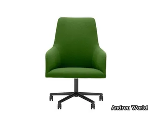 ALYA EXECUTIVE SO1481 - Height-adjustable office chair with castors with 5-Spoke base _ Andreu World