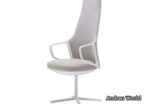 CALMA SO2288 - Upholstered fabric office chair with 4-Spoke base with headrest _ Andreu World