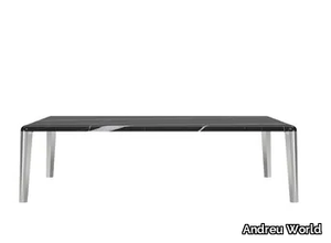 COUVÉ TABLE ME2161 - Square marble coffee table _ Andreu World