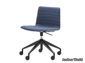 FLEX CHAIR SI1310 - Swivel chair with castors with 5-spoke base _ Andreu World