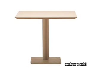 PLAZA BM1122 - Beech table base _ Andreu World