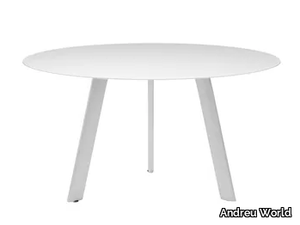 RADIAL CONFERENCE ME9482 - Round laminate meeting table _ Andreu World