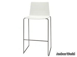 FLEX OUTDOOR BQ1328 - Sled base Polymer barstool _ Andreu World