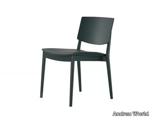 HAPPY SI0377 - Stackable chair with integrated cushion _ Andreu World