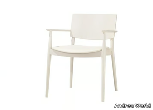 HAPPY SO0378 - Wooden chair with integrated cushion _ Andreu World