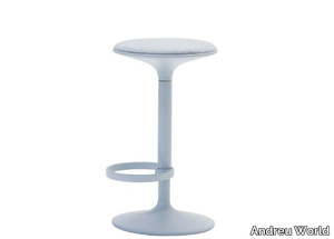 HULA BQ2796 - Swivel aluminium stool with footrest _ Andreu World