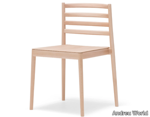 LAKE SI0652 - Stackable wooden chair _ Andreu World