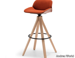 NUEZ BQ2779-BQ2780 - Swivel high stool with back _ Andreu World