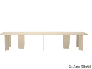 ORU ME6557 - Rectangular ash meeting table _ Andreu World