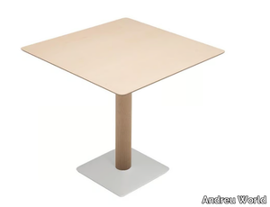 PLAZA BM1060 - Beech table base _ Andreu World