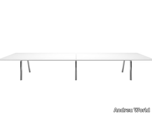 RADIAL CONFERENCE ME9471 - Rectangular laminate meeting table _ Andreu World