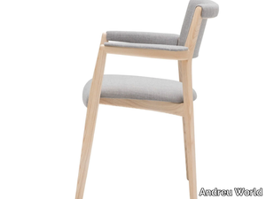 RIZO SO2041 - Solid wood chair with integrated cushion _ Andreu World